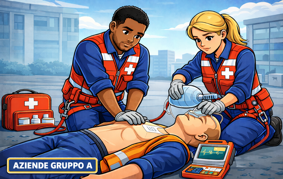 Addetti Primo Soccorso Aziende Gruppo A Corso completo 16 Ore